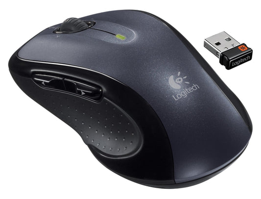 Logitech M510 Wireless Mouse-Black (Renewed)